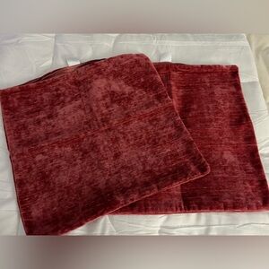 Plush Velvet Accent Pillow Covers in Deep Fuscia